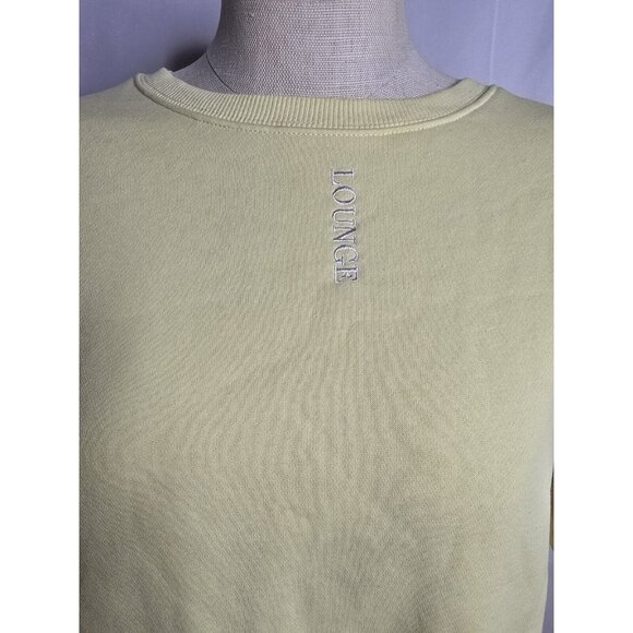 Lounge Apparel Yellow Pullover Sweatshirt Lounge Print Athlesiure Size XL - Picture 3 of 7